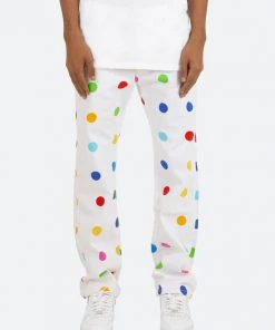 Mnml V290 Dot Baggy Denim - White