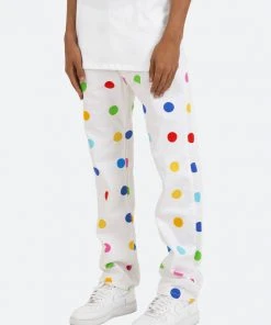 Mnml V290 Dot Baggy Denim - White