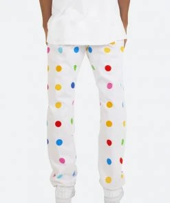 Mnml V290 Dot Baggy Denim - White