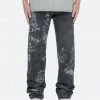 Mnml V Baggy Denim V443 Terry Grave Baggy Denim - Black