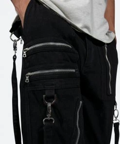 Mnml V458 Cargo Baggy Denim - Black