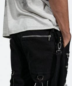 Mnml V458 Cargo Baggy Denim - Black
