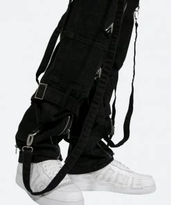 Mnml V458 Cargo Baggy Denim - Black