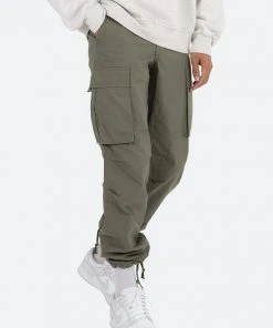 Mnml Vintage Cargo Pants - Olive Bottoms