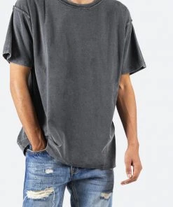 Mnml Vintage Inside Out Tee - Vintage Black Tops