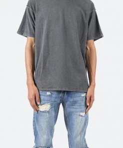 Mnml Vintage Inside Out Tee - Vintage Black Tops