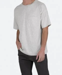 Mnml Tops Vintage Pocket Tee - Grey