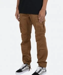 Mnml Vintage Twill Cargo Pants - Brown Bottoms