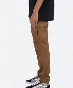 Mnml Vintage Twill Cargo Pants - Brown Bottoms
