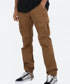 Mnml Vintage Twill Cargo Pants - Brown Bottoms