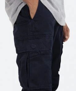 Mnml Bottoms Vintage Twill Cargo Pants - Midnight
