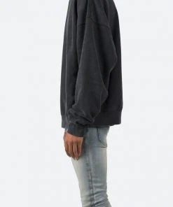 Mnml Vintage Wash Crewneck - Black