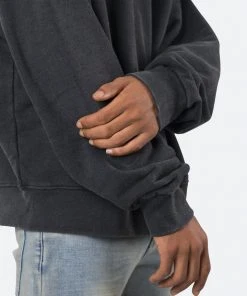 Mnml Vintage Wash Crewneck - Black