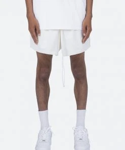 Mnml Warm Up Mesh Shorts - Off White Bottoms