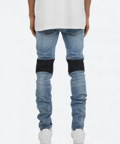 Mnml X186 Moto Skinny Denim - Blue/Black