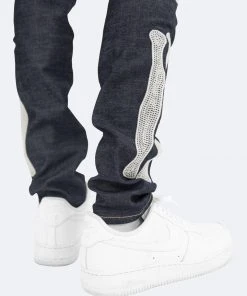 Mnml X199 Skeleton Skinny Denim - Raw Blue