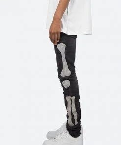 Mnml X199 Skeleton Skinny Denim - Vintage Black