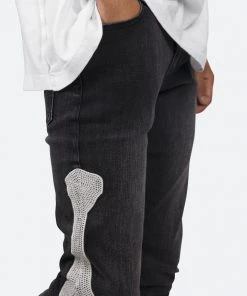 Mnml X199 Skeleton Skinny Denim - Vintage Black