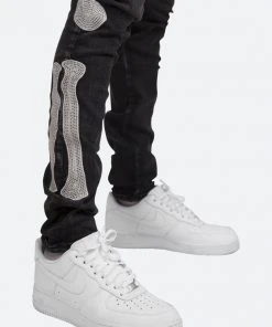 Mnml X199 Skeleton Skinny Denim - Vintage Black
