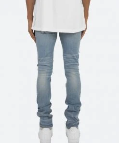 Mnml X201 Rhinestone Skinny Denim - Blue