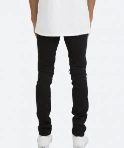 Mnml X284 Moto Skinny Denim - Black/Purple