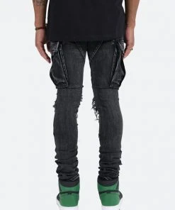 Mnml X288 Cargo Skinny Denim - Black