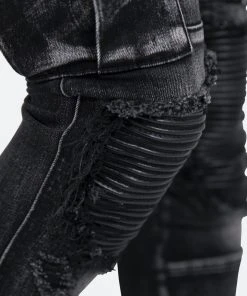 Mnml X288 Cargo Skinny Denim - Black