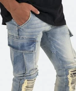 Mnml X288 Cargo Skinny Denim - Blue