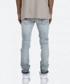 Mnml X408 Repaired Skinny Denim - Blue
