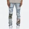 Mnml X408 Repaired Skinny Denim - Blue