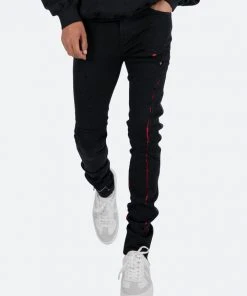 Mnml X Skinny Denim X412 Lava Skinny Denim - Black/Red