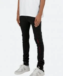 Mnml X Skinny Denim X412 Lava Skinny Denim - Black/Red