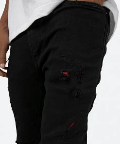 Mnml X Skinny Denim X412 Lava Skinny Denim - Black/Red