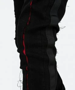 Mnml X Skinny Denim X412 Lava Skinny Denim - Black/Red