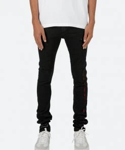Mnml X Skinny Denim X412 Lava Skinny Denim - Black/Red