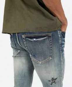 Mnml X Skinny Denim X462 Star Skinny Denim - Blue/Black