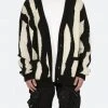 Mnml Zebra Cardigan - Black/Natural